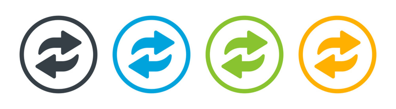 Change arrow icon vector symbol