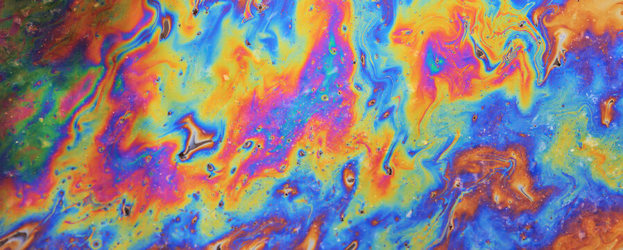 abstract background gasoline art colored, texture oil multicolored rainbow abstract gasoline spill