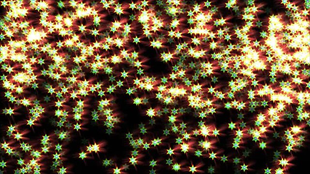 Christmas Stars And Lights Loop Background 1