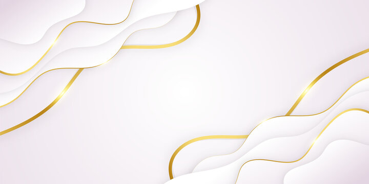 Free Vector  Abstract white and gold background