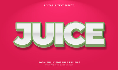 Juice text style - Editable text effect