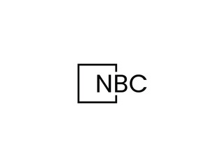Fototapeta premium NBC letter initial logo design vector illustration