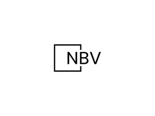 Obraz premium NBV letter initial logo design vector illustration
