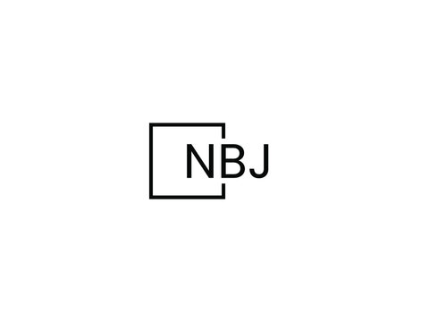 NBJ letter initial logo design vector illustration
