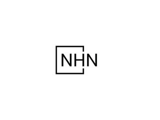 NHN letter initial logo design vector illustration