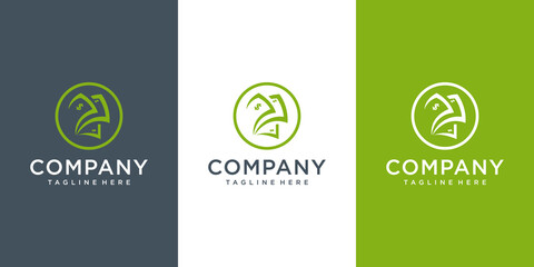 Modern money logo concept