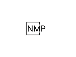 NMP letter initial logo design vector illustration