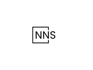 NNS letter initial logo design vector illustration