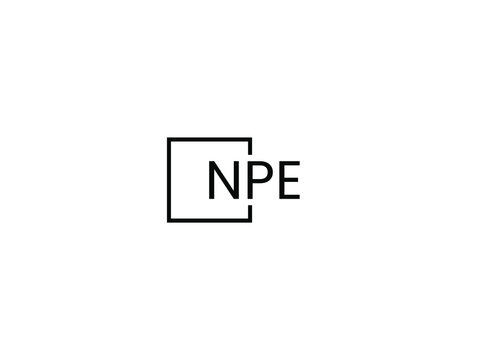 NPE letter initial logo design vector illustration