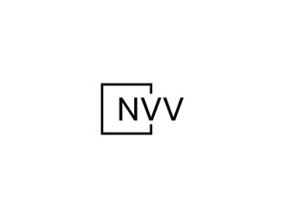 NVV letter initial logo design vector illustration