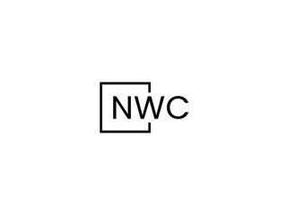 NWC letter initial logo design vector illustration