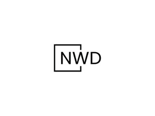 NWD letter initial logo design vector illustration