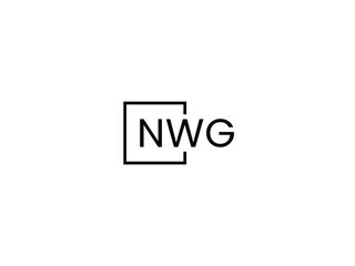 NWG letter initial logo design vector illustration