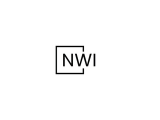 NWI letter initial logo design vector illustration