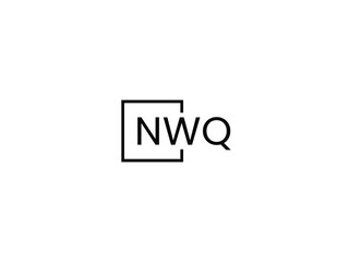 NWQ letter initial logo design vector illustration