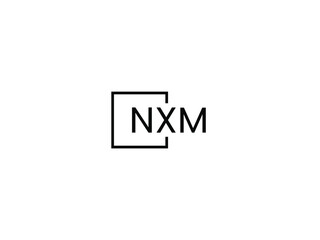 Obraz premium NXM letter initial logo design vector illustration