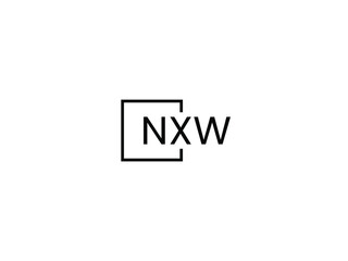 Obraz premium NXW letter initial logo design vector illustration