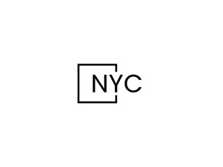 NYC letter initial logo design vector illustration
