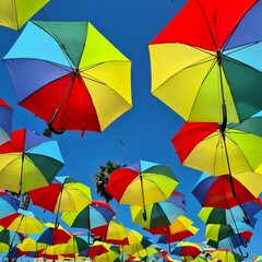 umbrella rainbow