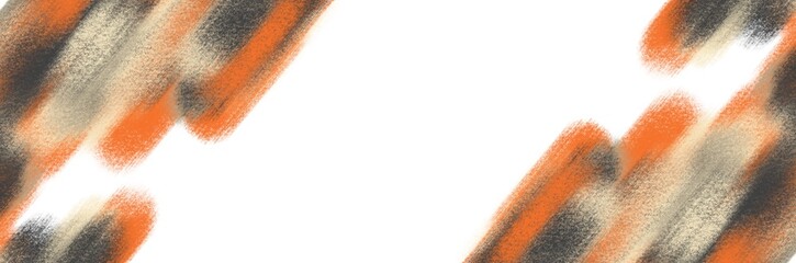 Abstract background painting art with white, orange, and gray paint brush for thanksgiving poster, banner, website, card background.