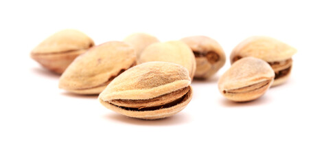 Horticulture of Gran Canaria -  ripe almond nuts still in the outer soft shell, 
picked directly from the trees
