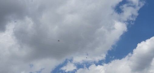 blue sky with clouds
