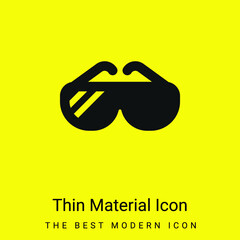 Big Sunglasses minimal bright yellow material icon