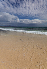 Fuerteventura, Canary Islands, beaches collectively called Grandes Playas on the edge of 
Nature Park Dunes of Corralejo
