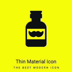 Barber minimal bright yellow material icon