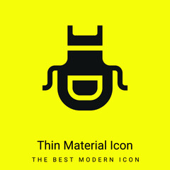 Apron minimal bright yellow material icon