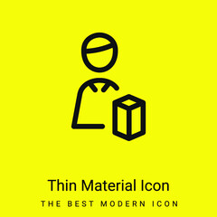 Architect minimal bright yellow material icon
