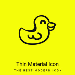 Bird Hand Drawn Animal Toy minimal bright yellow material icon