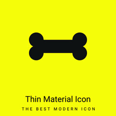 Bone minimal bright yellow material icon