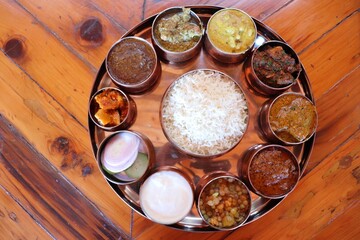 Dham - Traditional food of Himachal Pradesh. Himachali kangri dham thali includes Kaddu ka khatta,...