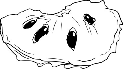 Vector hand drawn set of cherimoya. Sugar apple illustration. Delicious tropical vegetarian objects. Use for restaurant, menu, smoothie bowl, market, store, party decoration, meal.