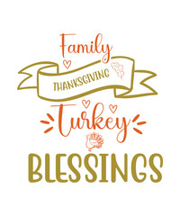 Thanksgiving SVG Bundle, Thankful Svg, Blessed Svg