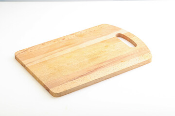 Wooden board for kitchen isolated