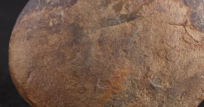 Septaria. Turtle stone. Dragonstone. Close-up of the structure of the stone.