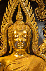 Fototapeta premium Thai Buddha Statue in Buddhist Church, Thailand