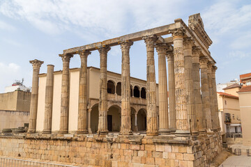 Obraz premium Roman temple of Diana in Merida