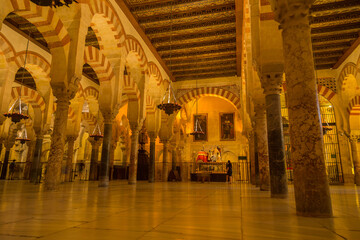 Fototapeta na wymiar Arches within the Prayer Hall