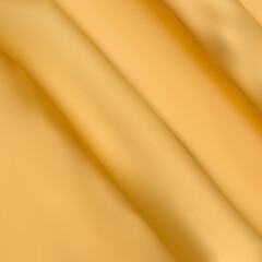 Silky golden fabric Clothing, textiles, beauty and fashion. eps 10