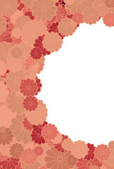 和柄のフレーム　菊