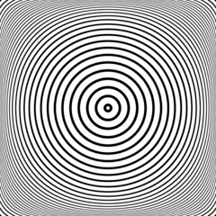 Concentric rings pattern with 3D illusion effect.