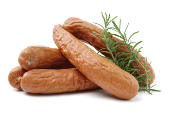 Sausage isolated on white background