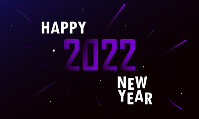 Happy New Year 2022. Vector illustration	