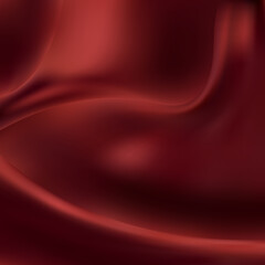 Red wrinkled fabric. Textile background. Abstract  illustration. eps 10