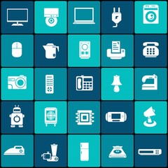 Electronic devices. Icons. Set for the Internet and mobile devices. All elements are grouped.
