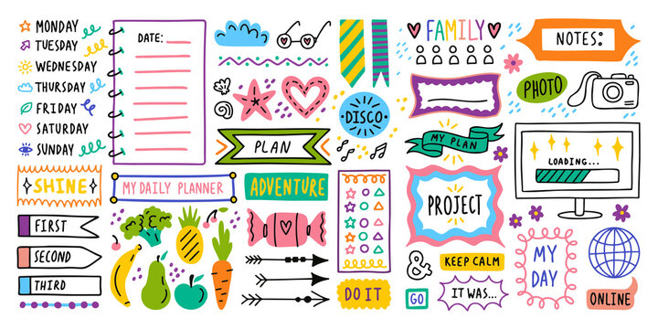 Journal Stickers Images – Browse 46,646 Stock Photos, Vectors, and
