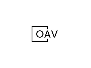OAV letter initial logo design vector illustration